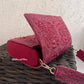 Rose Flap Bag Maroon