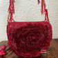 Luxury Rose Red Sling Bag