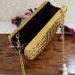 Half moon mother of pearl clutch