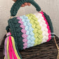 The Chick's Pick Green Multicolored Bag