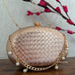 Criss Cross Capsule Bag Rose Gold