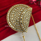Kasika Kundan Brass Mini Clutch Gold