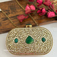 Aadya Kundan Mother of pearl luxury clutch