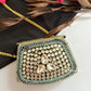Kashish Kundan Brass Clutch Mini Multicolored