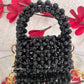 Mini Crystal Sling Black