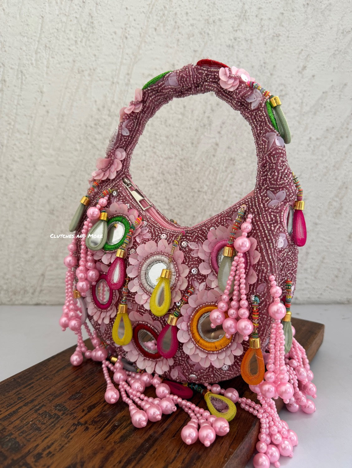 Chandni Mirror Bag Pink (Multicolored)