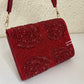 Red Rose Flap Bag