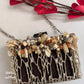 Superluxe Mother of pearl Clutch Silver