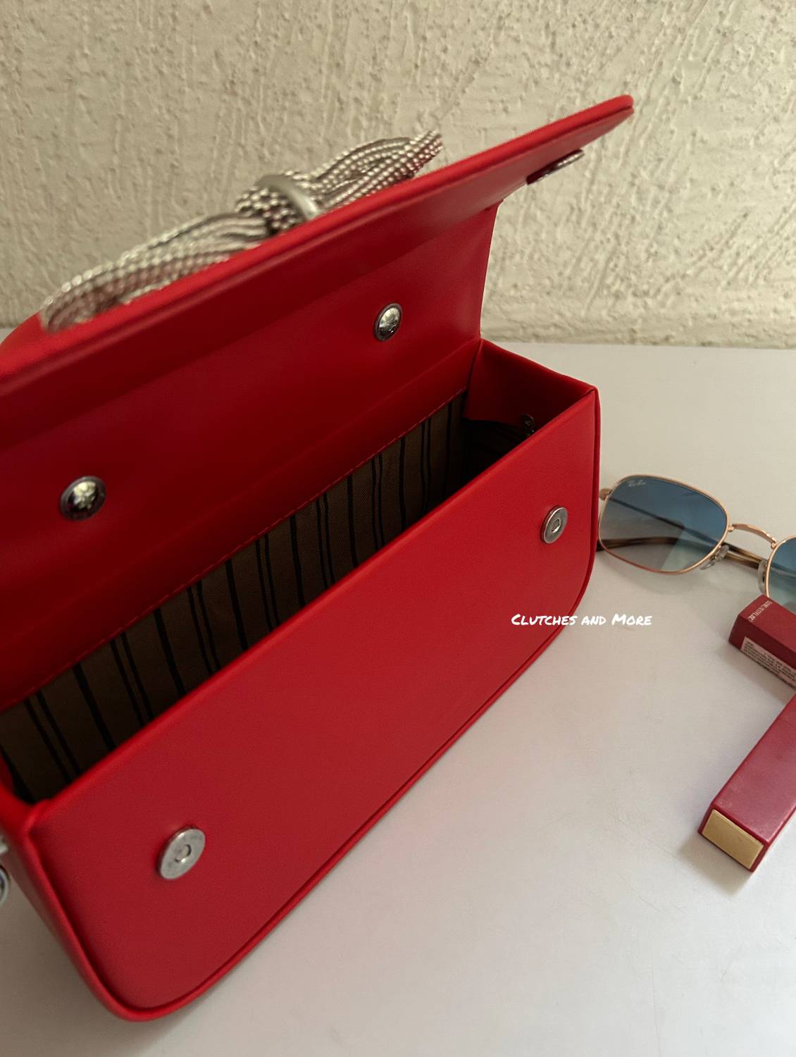 Scarlett Bow Sling bag Red