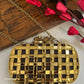 Criss Cross Capsule Mother of Pearl Luxury Clutch
