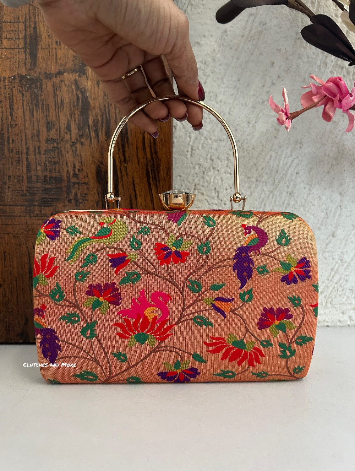 Paithani Clutch Multicolored