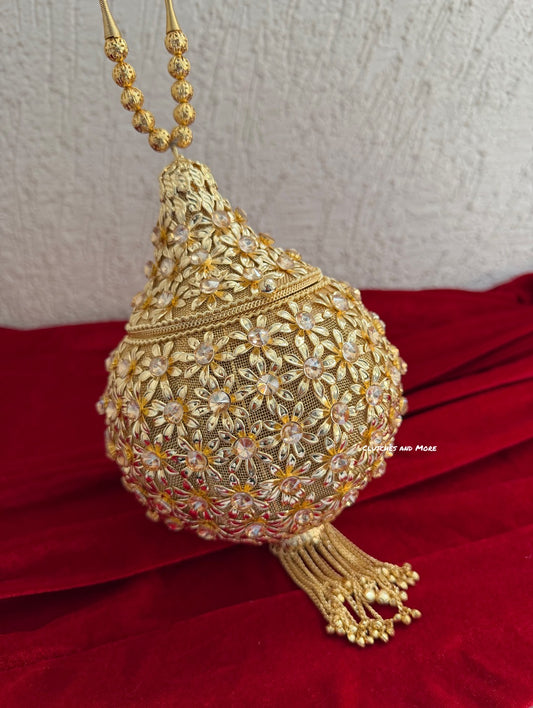 Metal Gold Potli Bag (Big Size)