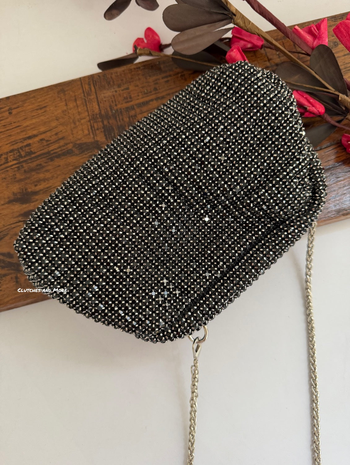 Rhinestone Luxury Bag Black