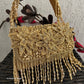 Mariam Gold Flap Bag