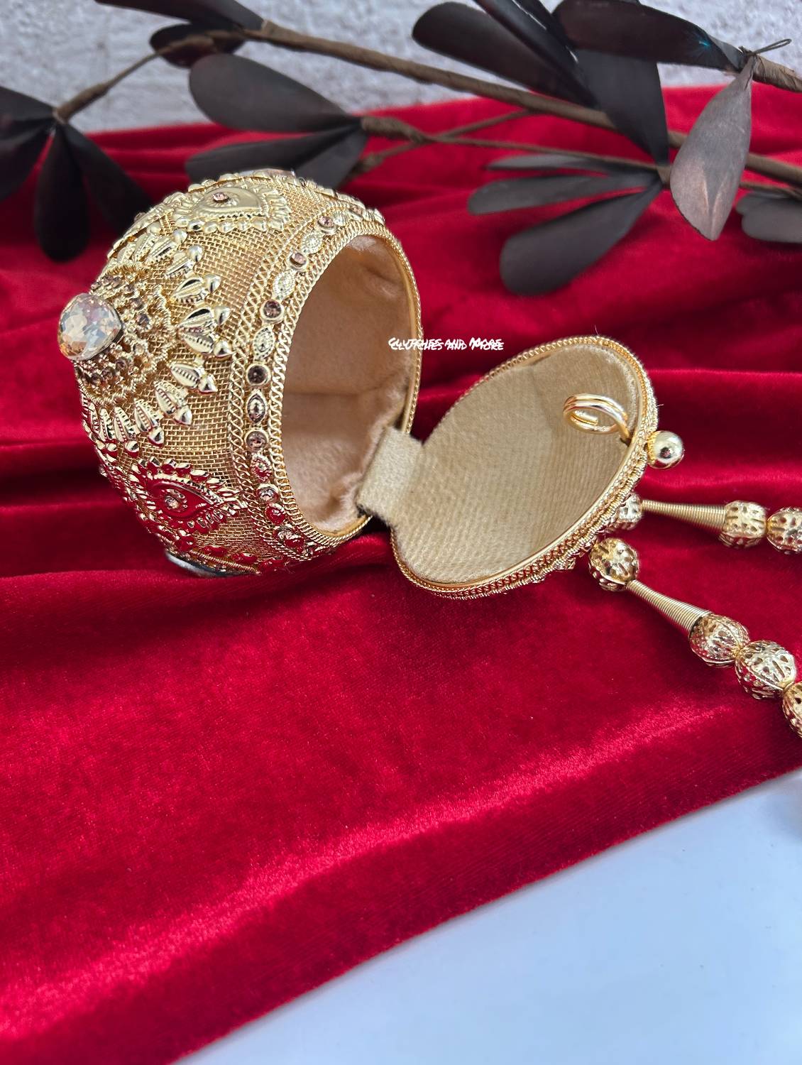 Mini Metal Potli Bag Gold