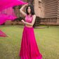 Pink Lehenga Set by Dorie