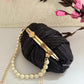 Crush Black Shimmer Batua bag