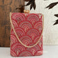 Ibadat Chikankari Bag Red