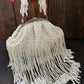 White pearl batua bag