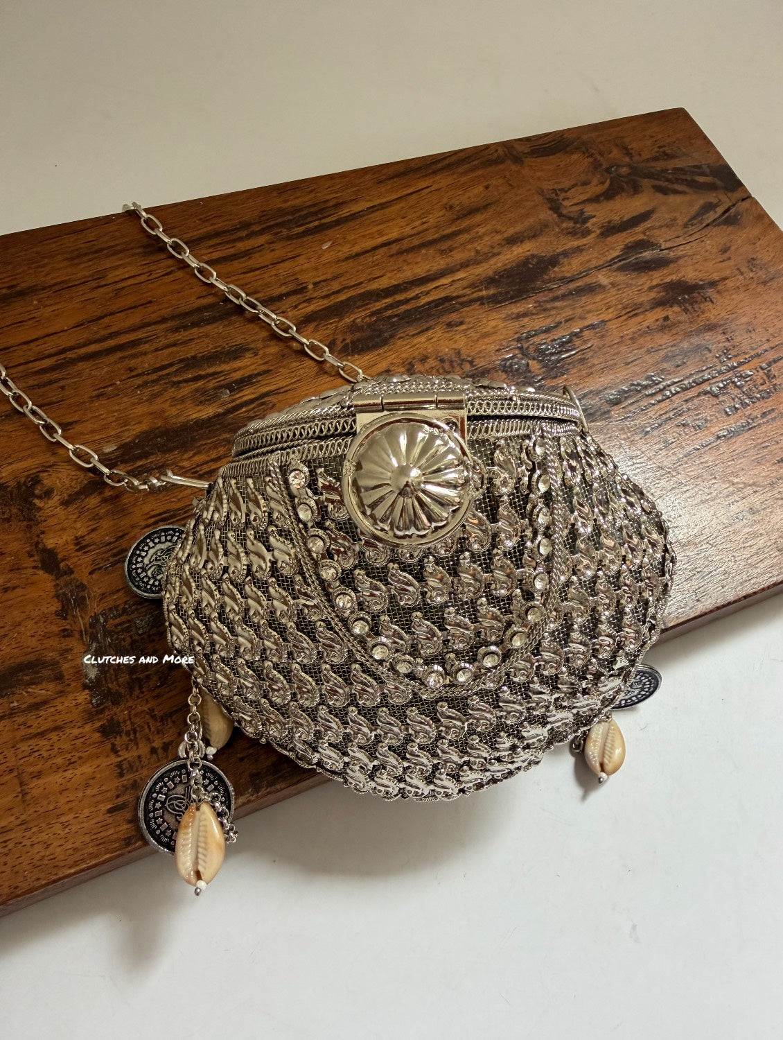 Noor Brass Mini Sliver Clutch