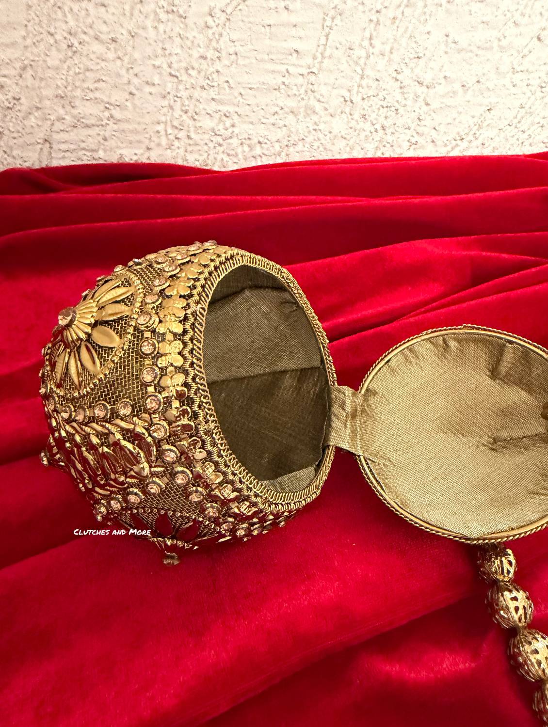 Mini Metal Potli Bag Gold