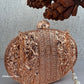 Fiza Mother of pearl luxury clutch Rose Gold