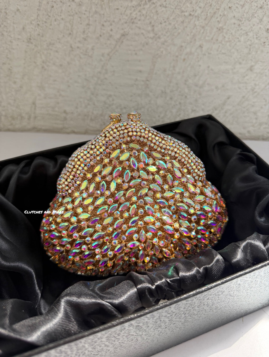 Aurora Bloom Crystal Clutch