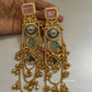 Aashna Kashmiri Earrings Pink Mint Green