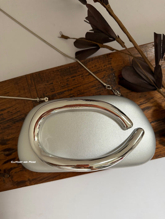The ZARA Clutch Silver