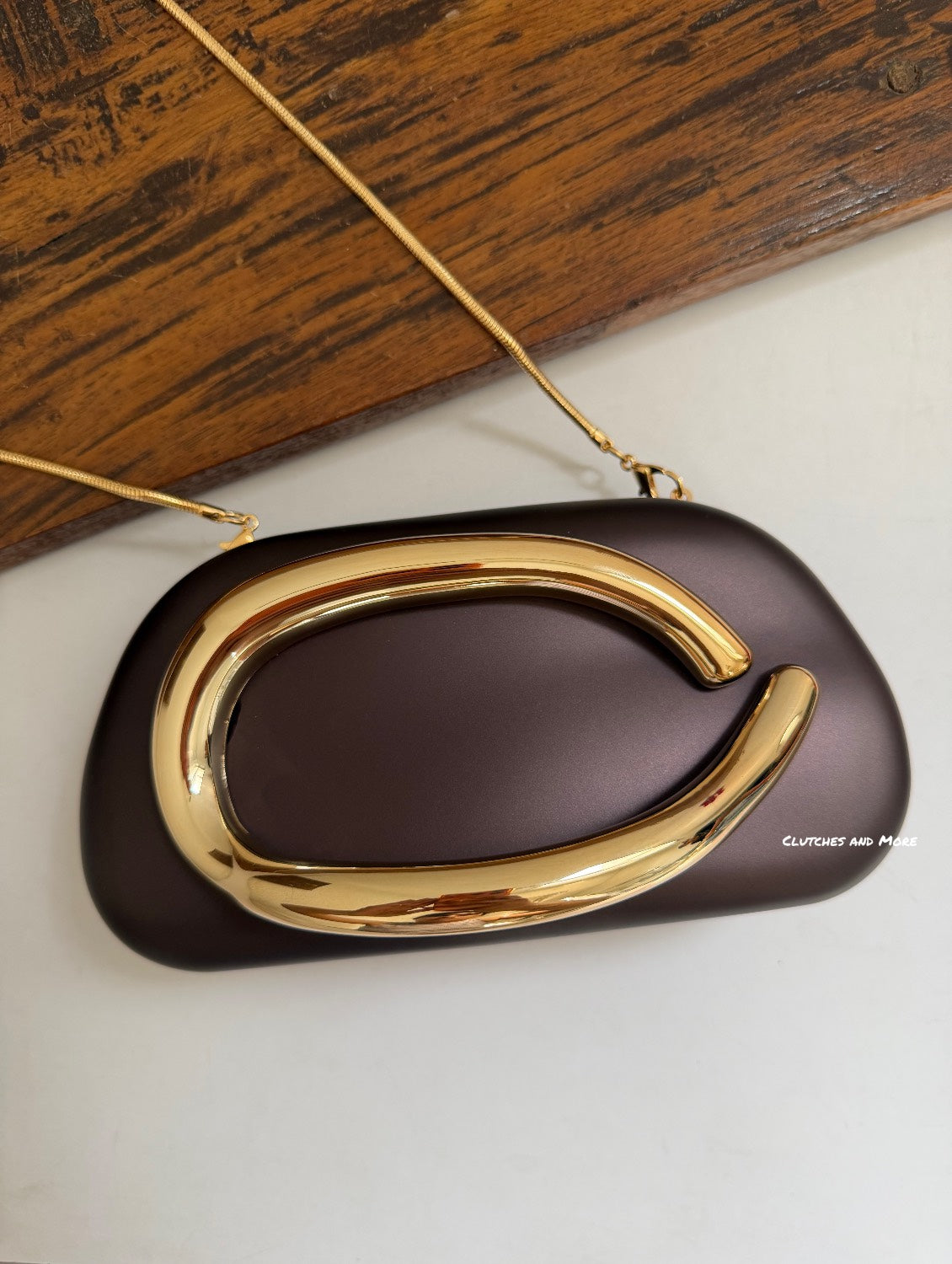 The ZARA Clutch Brown