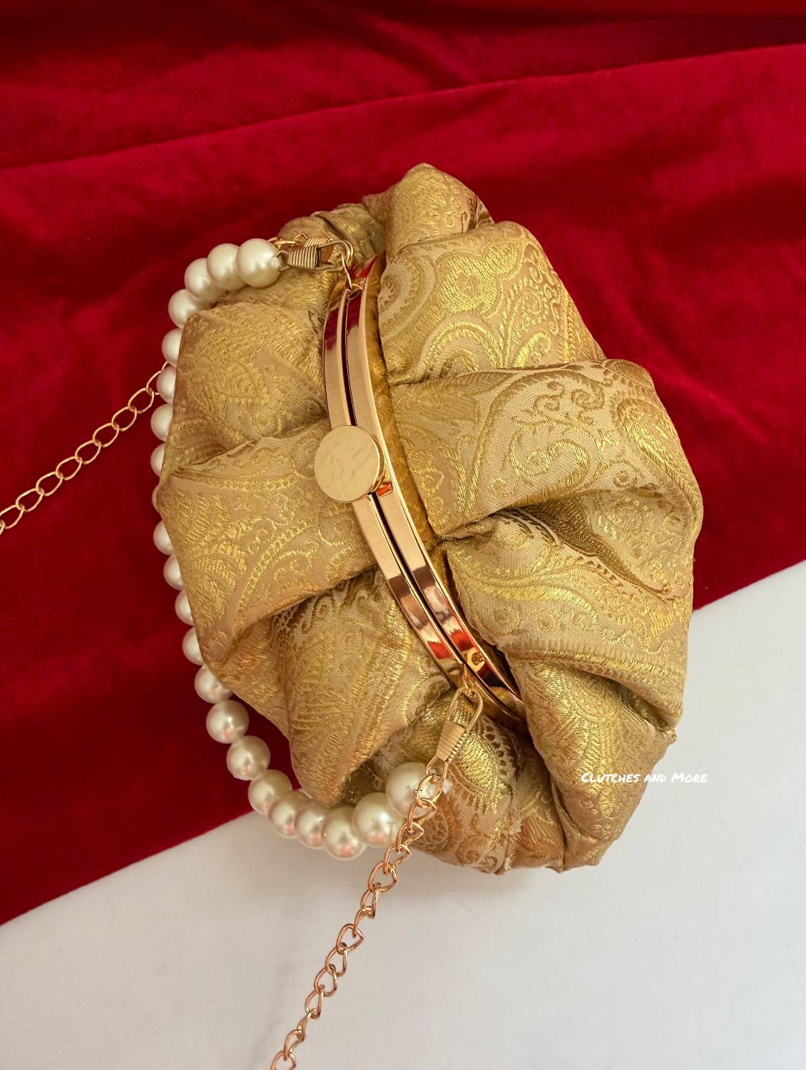 Banarsi Batua Bag Gold