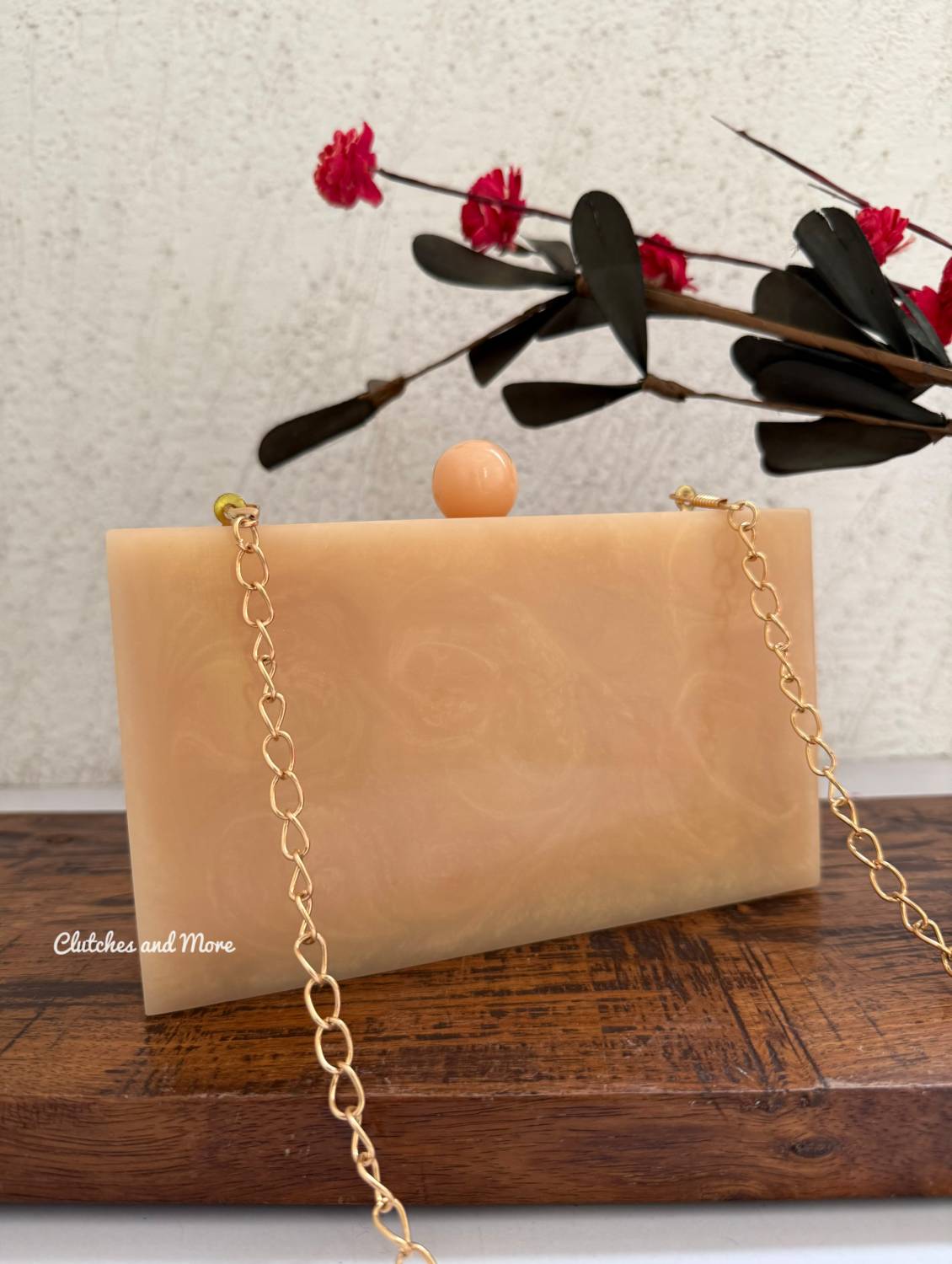 Iksha Studded Resin Clutch
