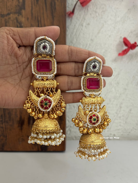 Advaita Kashmiri Earrings Pink