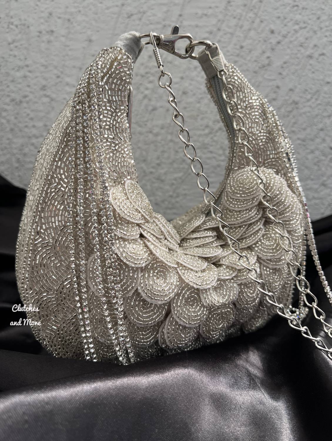 Silver Boat Bag