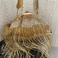 Silver Gold Batua Bag with long Tassles