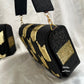 Black Gold Flap Bag