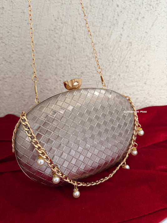 Criss Cross Capsule Bag Gunmetal