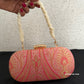 Adaa Banarsi Clutch Pink