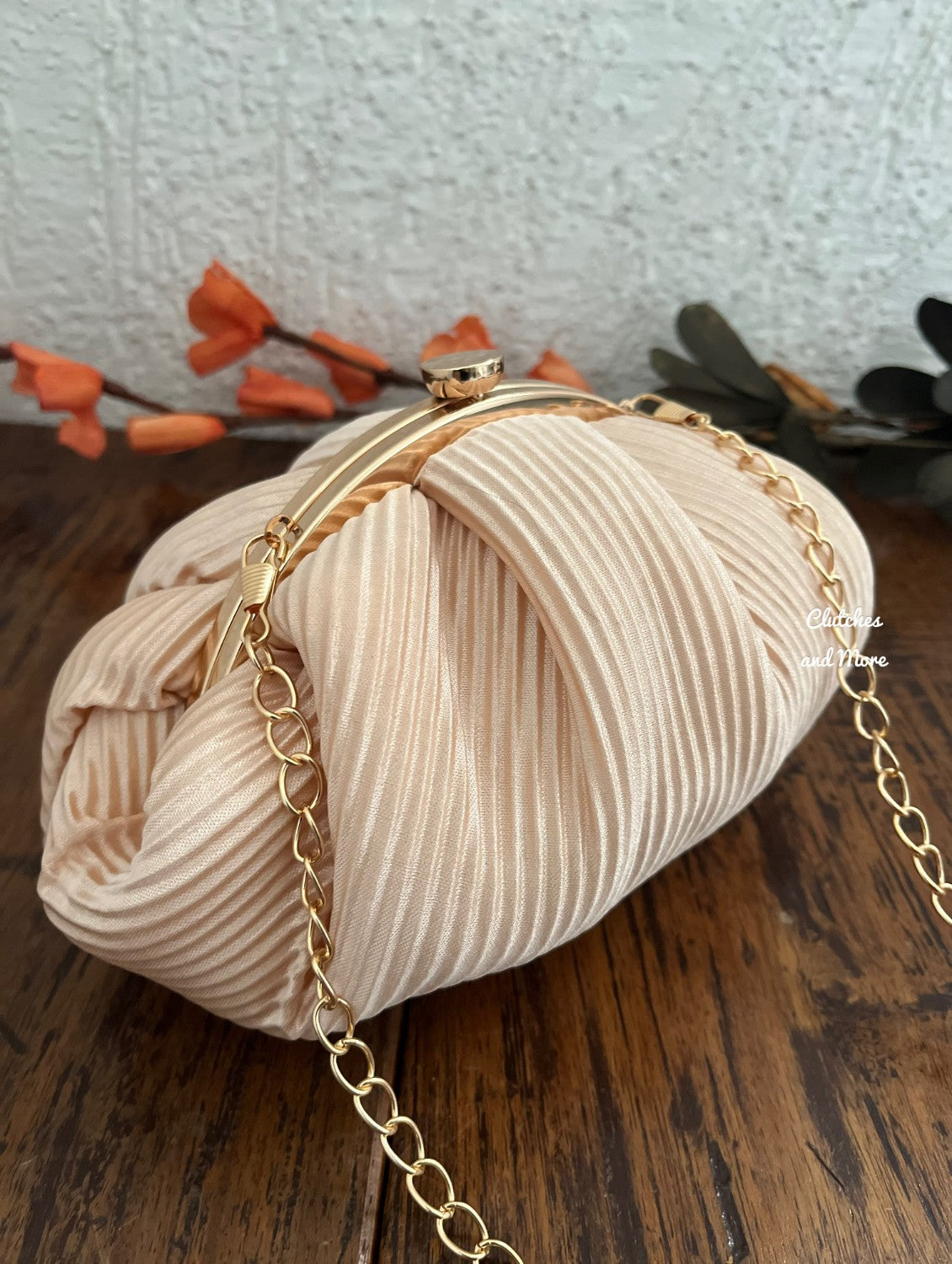 Crush Batua bag Peach