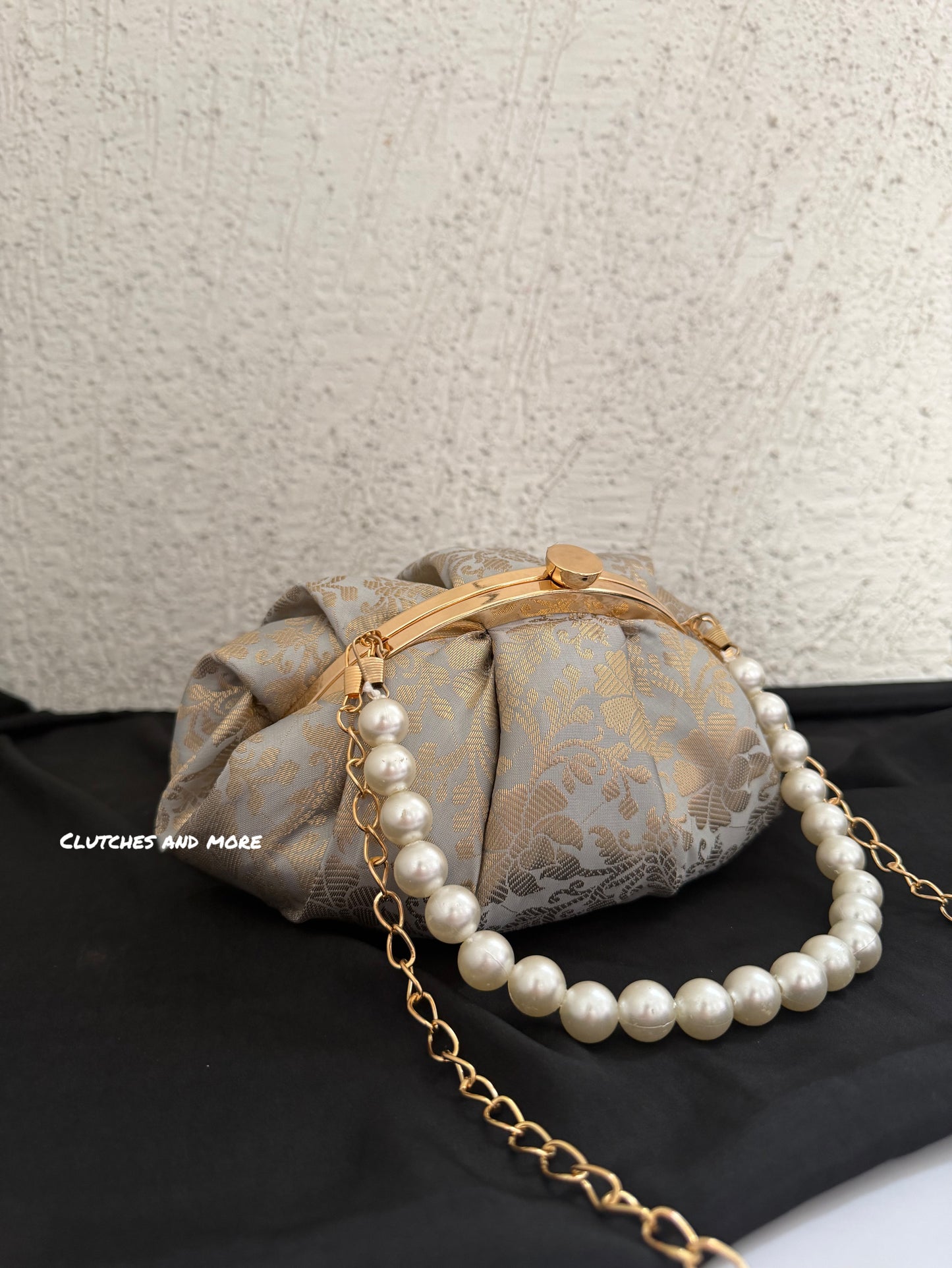 Banarsi Batua Bag Silver
