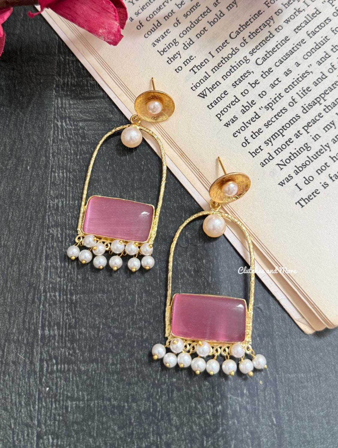 Gulnaaz Earrings Pink