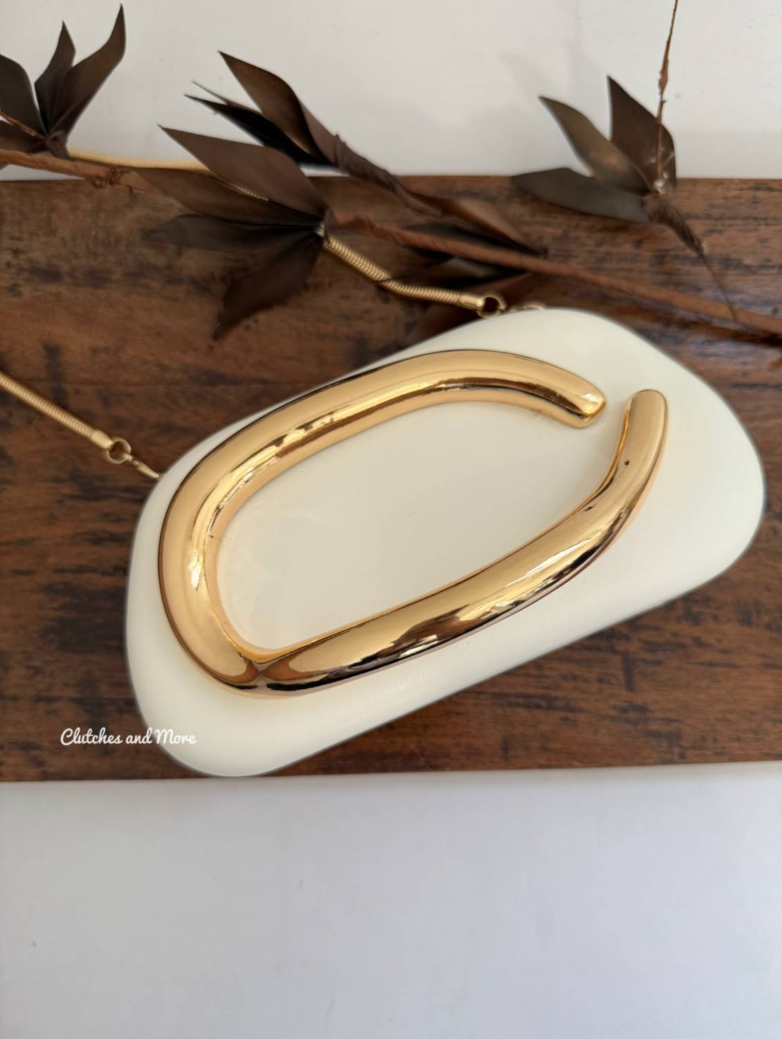 The ZARA Clutch White