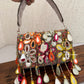 Mirror Flap Bag Multicolored  (Silver base)