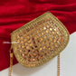 Mirror Brass Clutch Mini Gold
