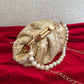 Banarsi Batua Bag White Gold