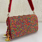 Mirror Flap Bag Multicolored ( Red Base )