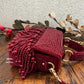 Luxe tassle Maroon flap bag