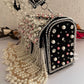 Premium Tassle Box clutch Black