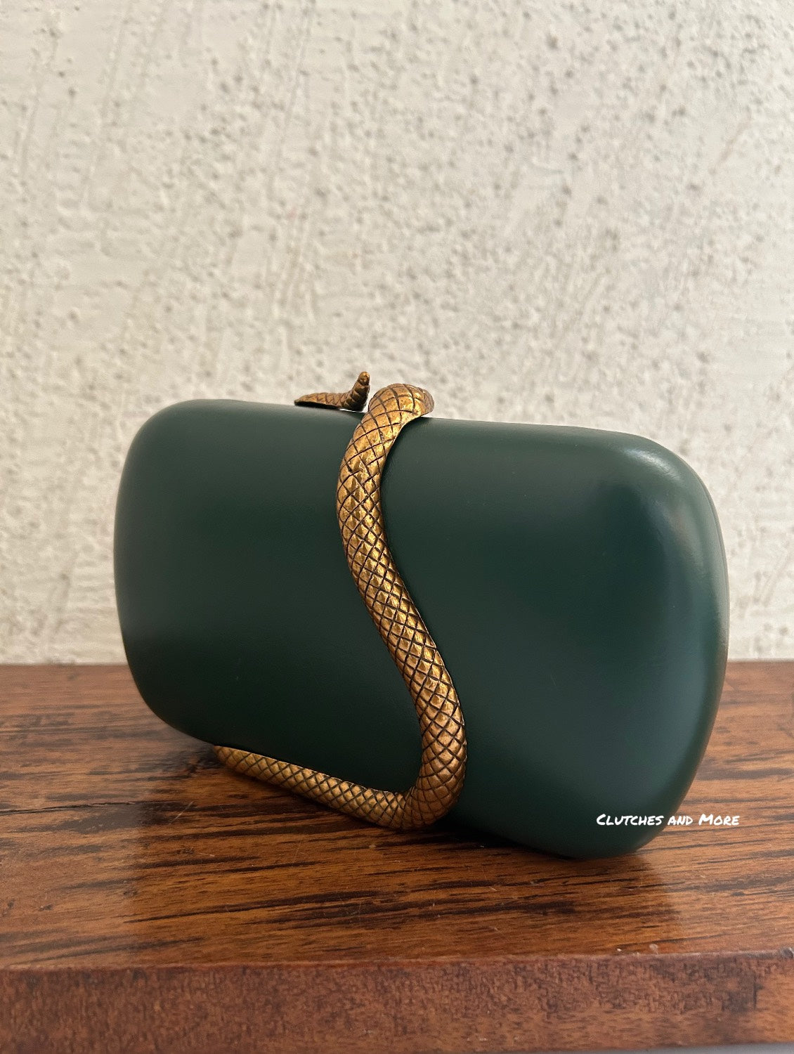 BVLGARI Serpertine Clutch Green