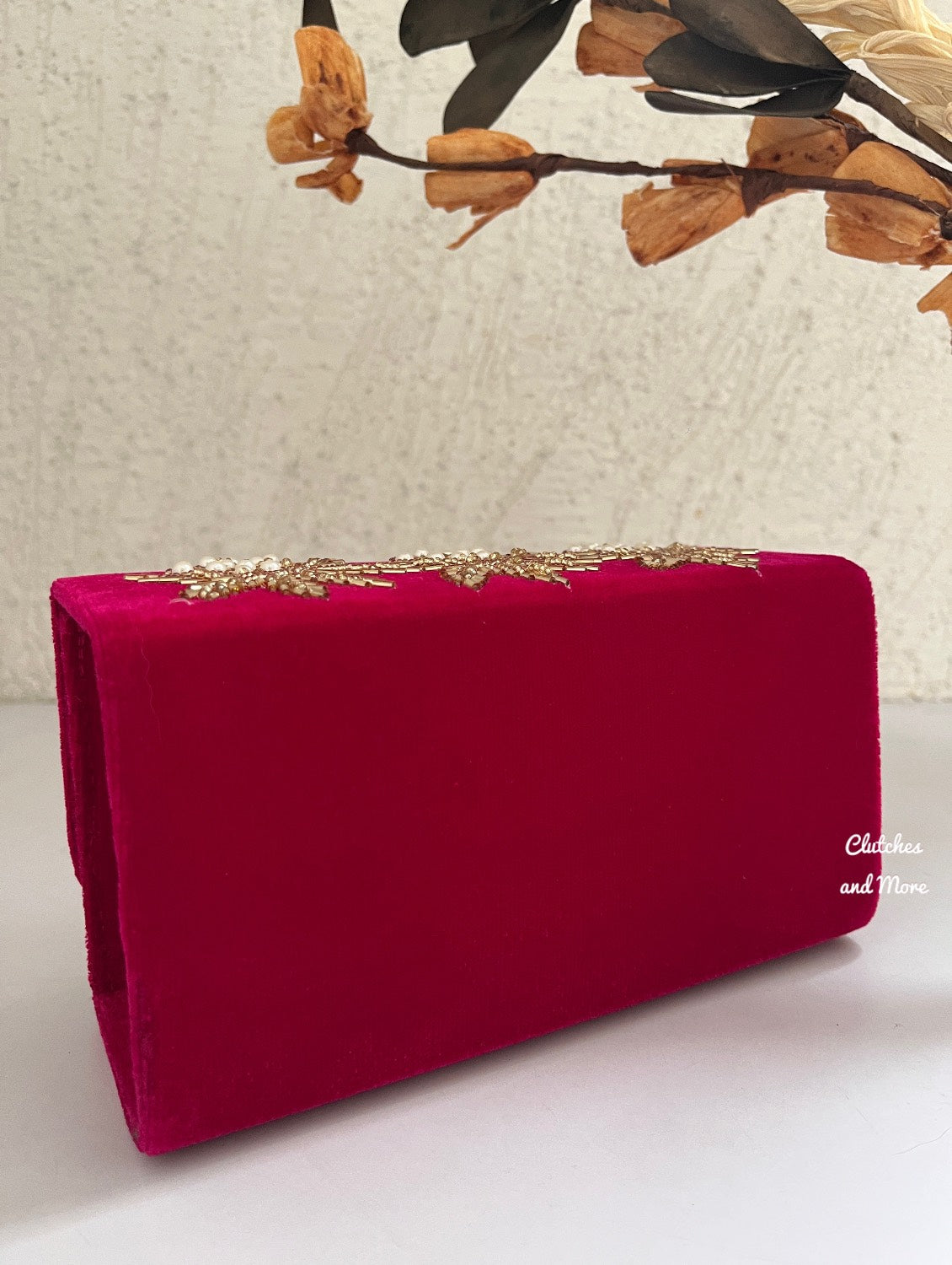 Ma Bella Box Clutch Hot Pink